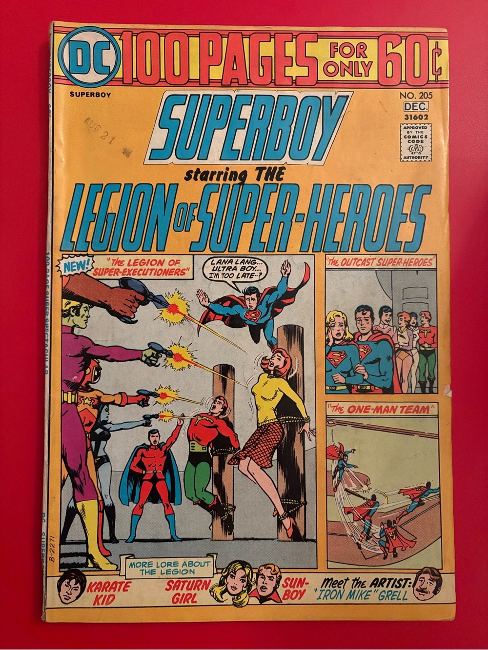 Superboy #205 DC Comics 100 Page Legion of Super-Heroes (1974)